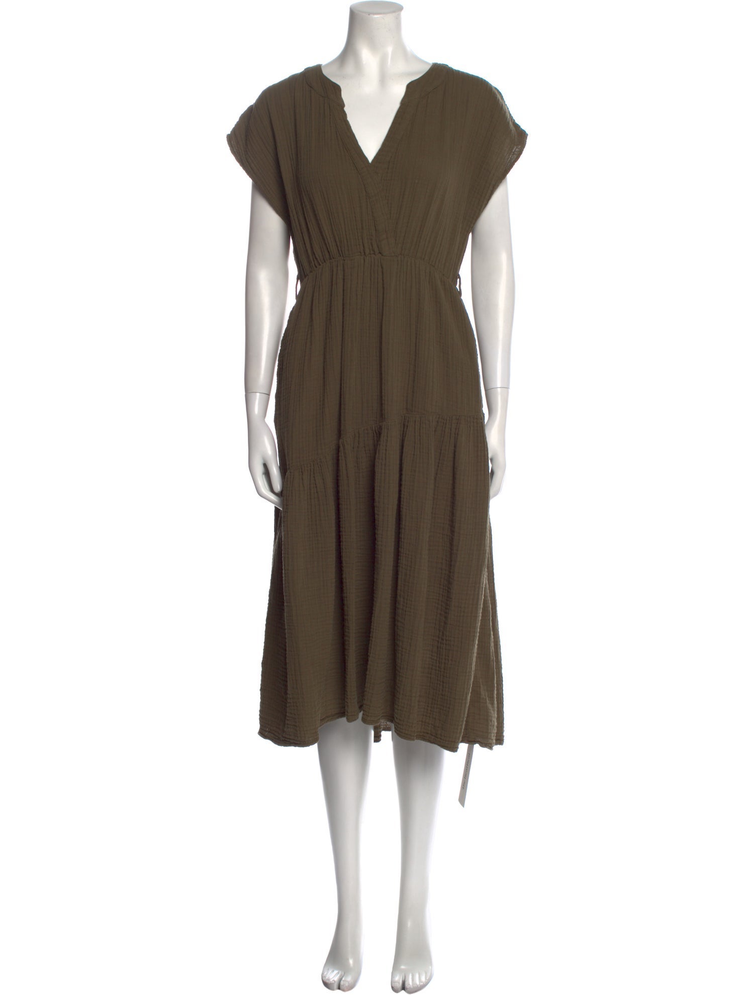 Xirena V-Neck Midi Length Dress