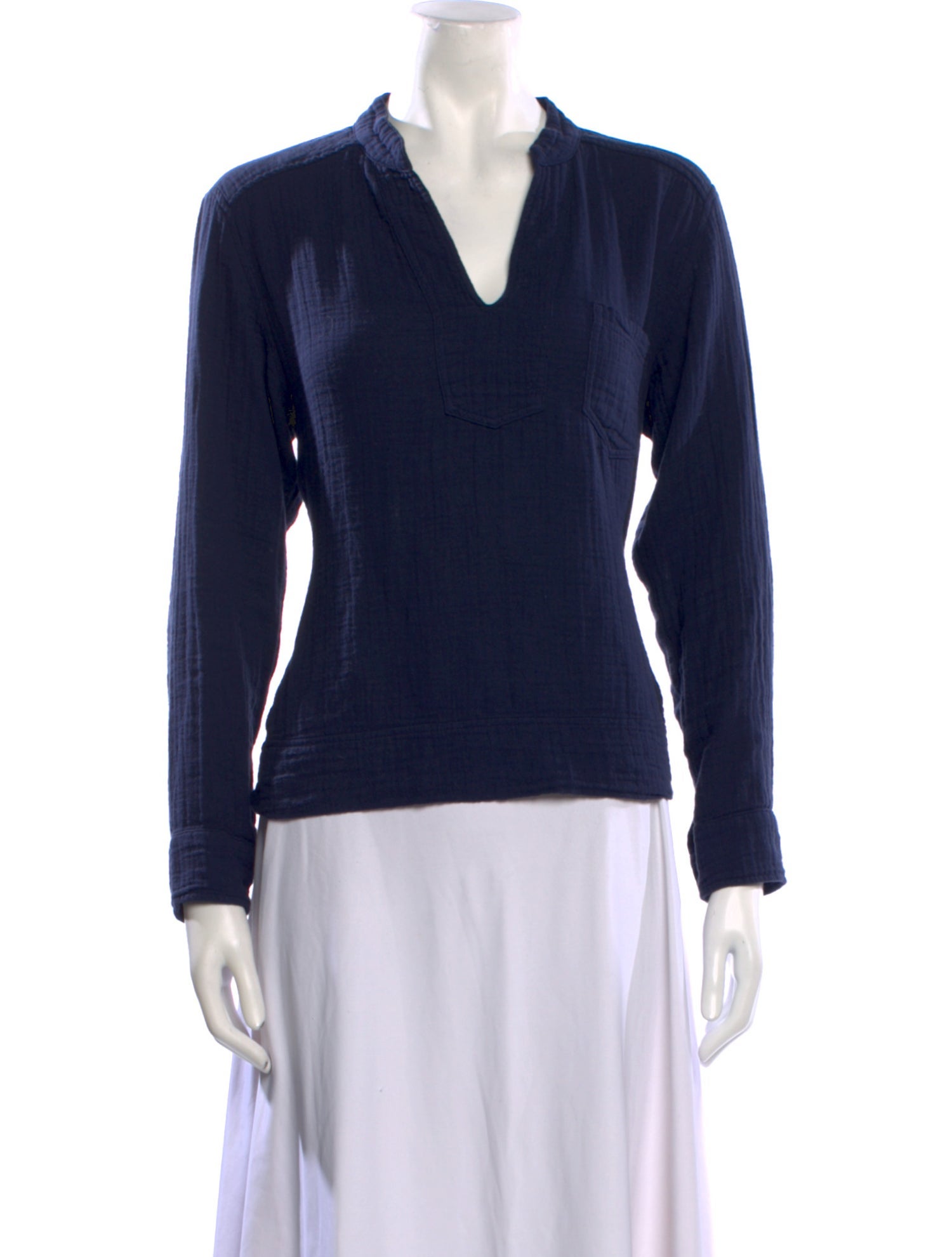 Xirena V-Neck Long Sleeve Top