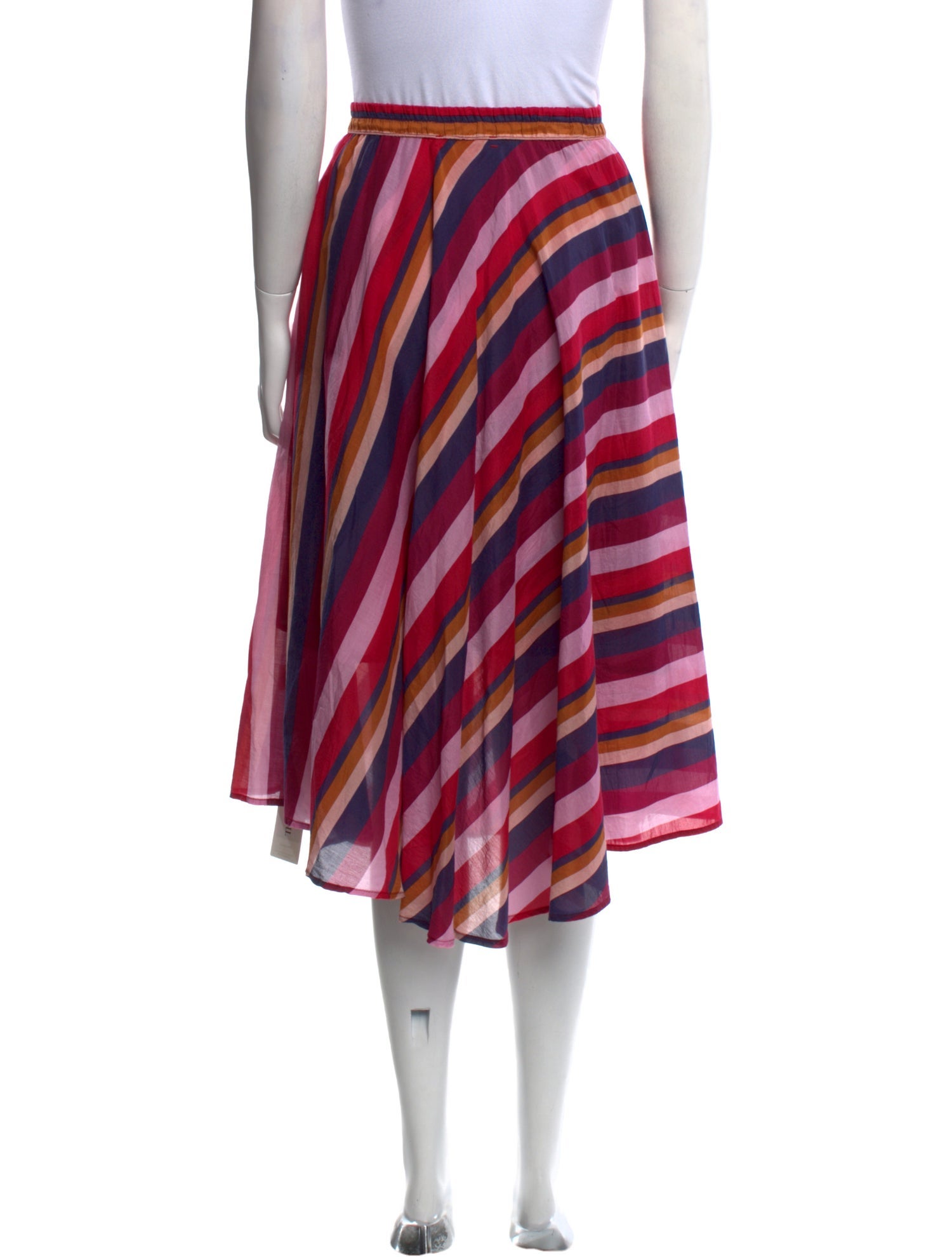 Xirena Striped Knee-Length Skirt