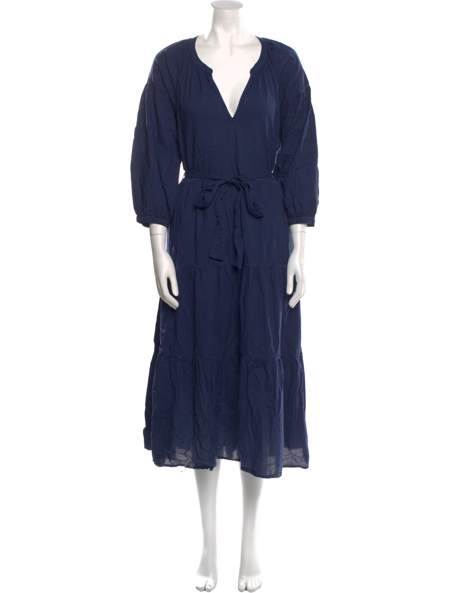 Xirena V-Neck Midi Length Dress