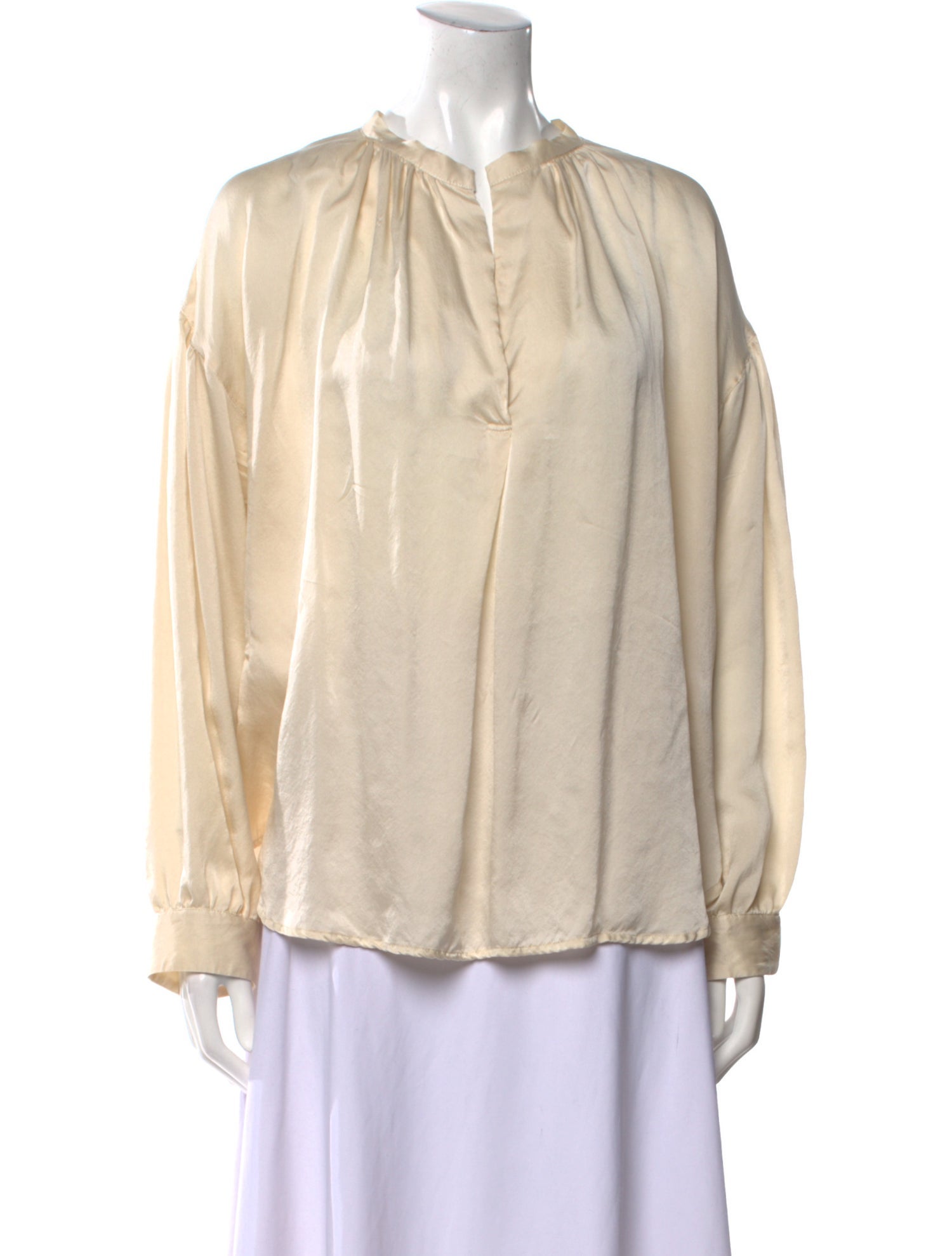 Xirena Silk Mock Neck Blouse