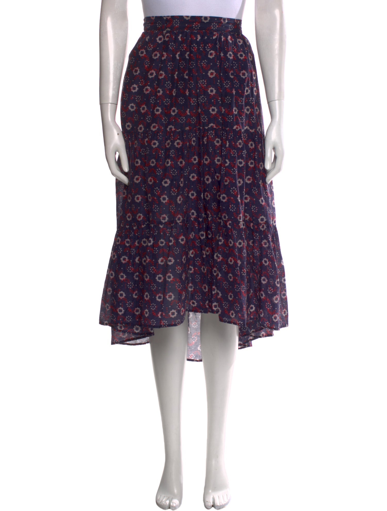 Xirena Printed Midi Length Skirt