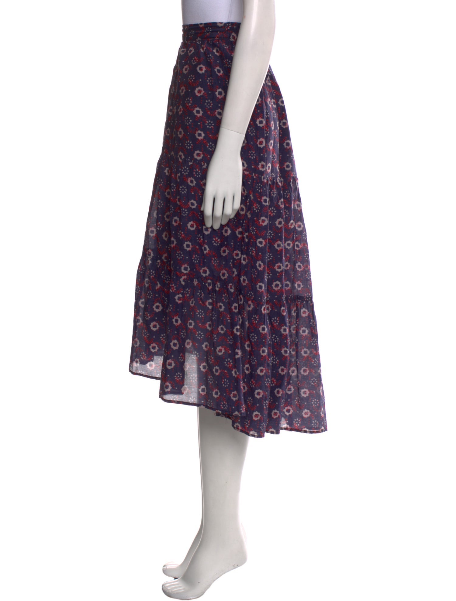 Xirena Printed Midi Length Skirt