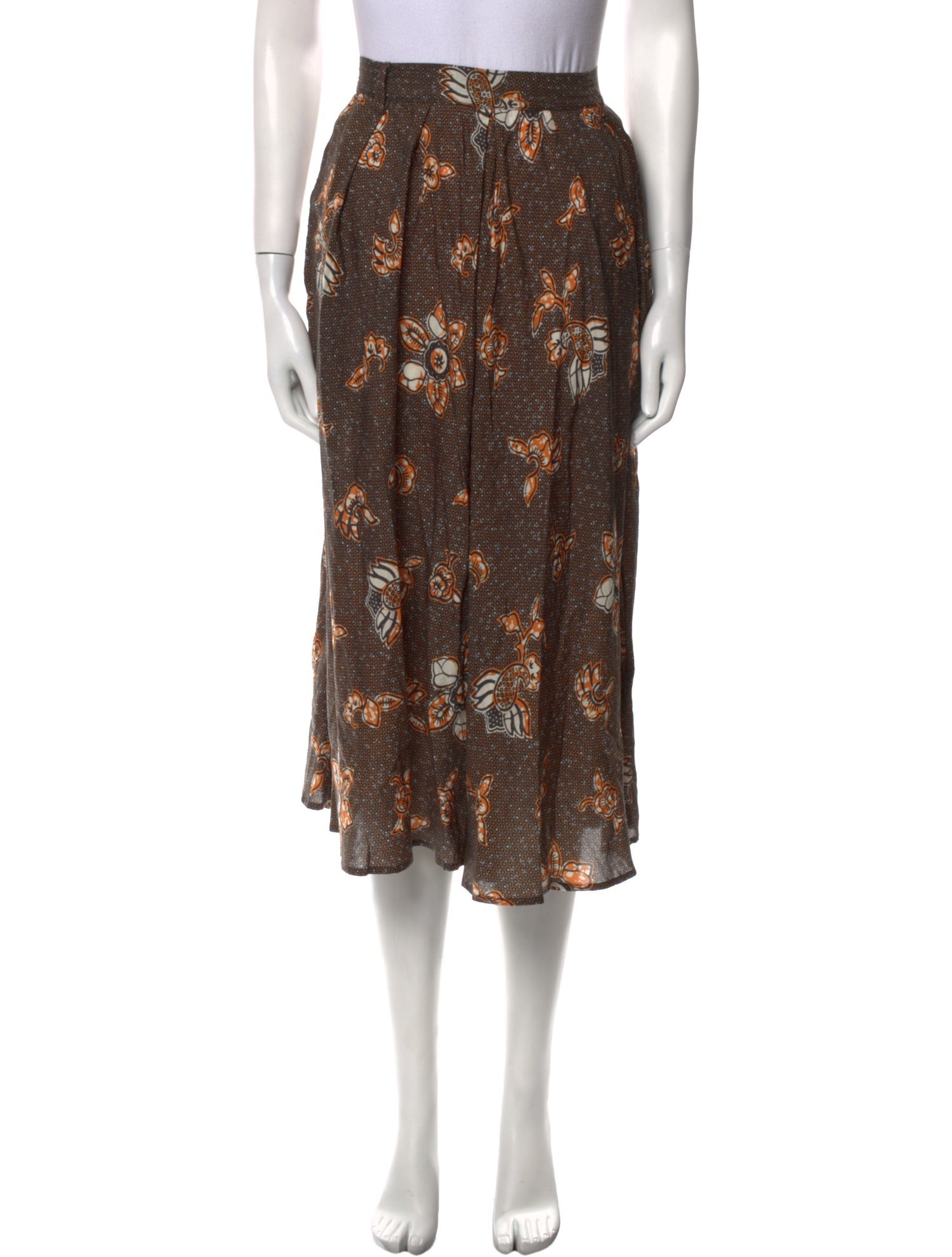 Xirena Floral Print Midi Length Skirt w/ Tags