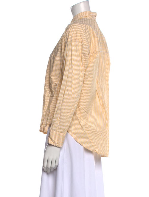 Xirena Striped Long Sleeve Button-Up Top