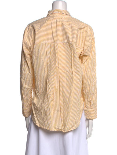 Xirena Striped Long Sleeve Button-Up Top