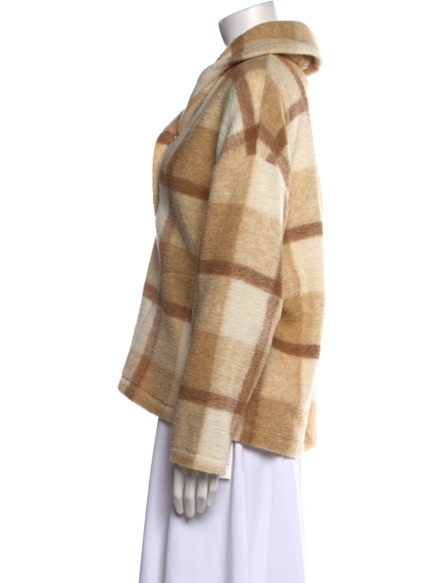 Xirena Plaid Print V-Neck Sweater