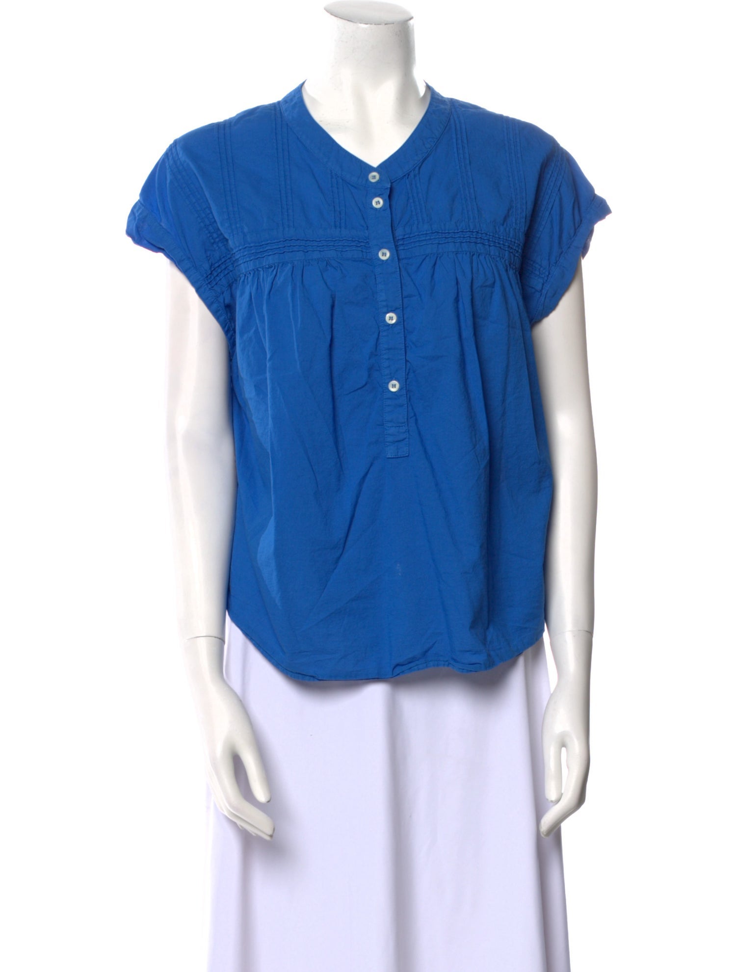 Xirena Short Sleeve Button-Up Top