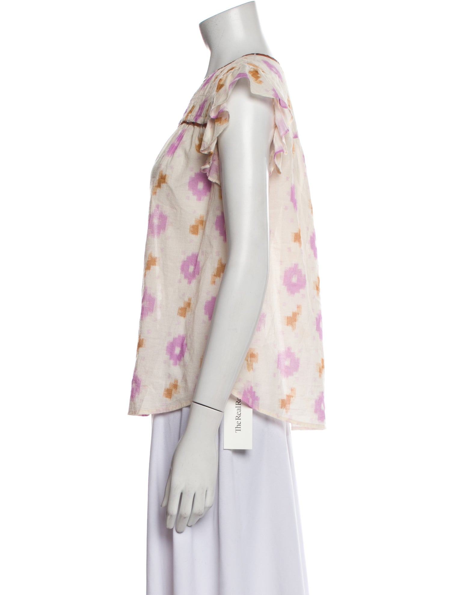 Xirena Floral Print V-Neck Blouse