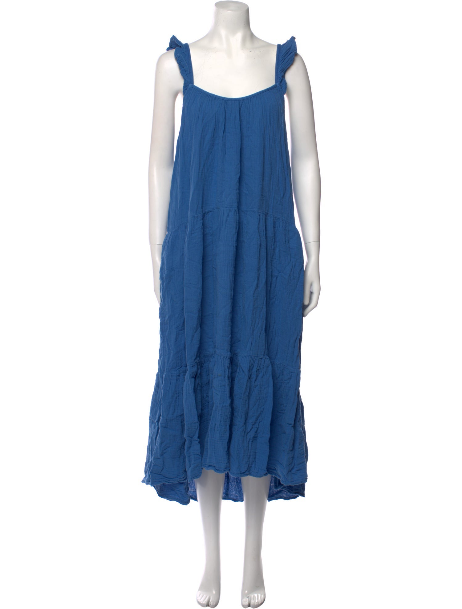 Xirena Square Neckline Midi Length Dress