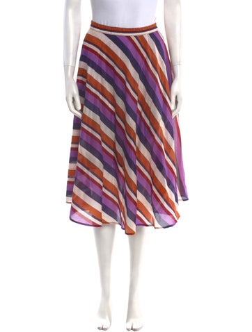 Xirena Skirts Striped Midi Length Skirt XS