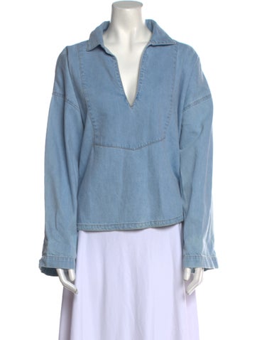 Xirena Tops Long Sleeve Blouse M