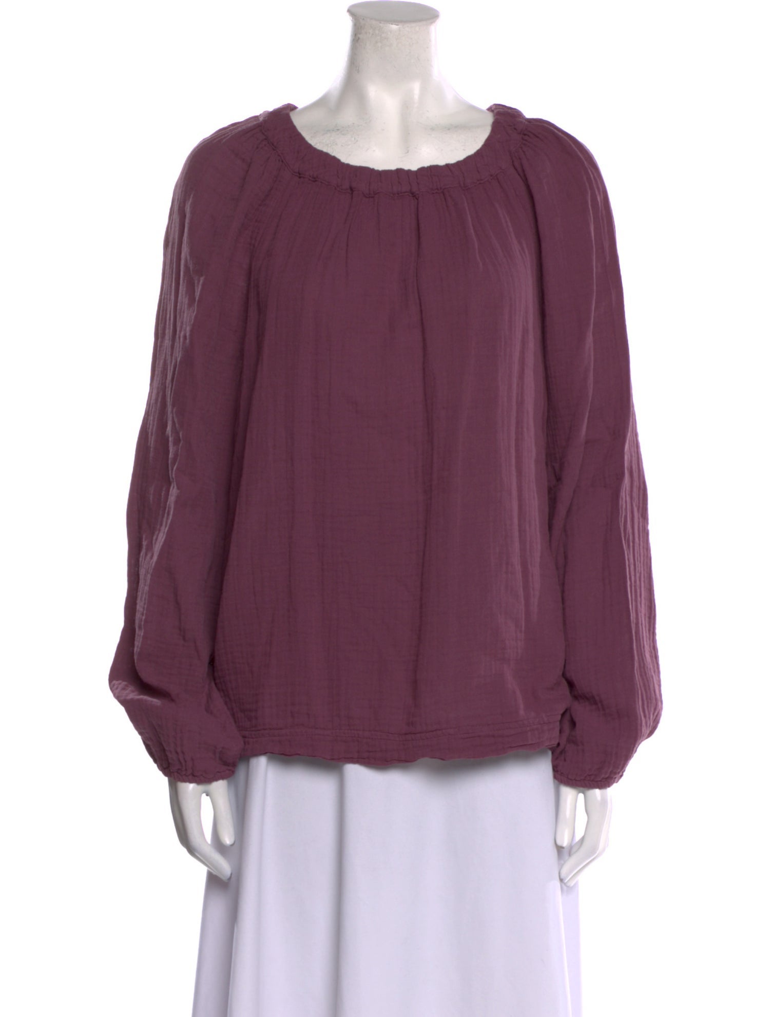 Xirena Scoop Neck Long Sleeve Blouse