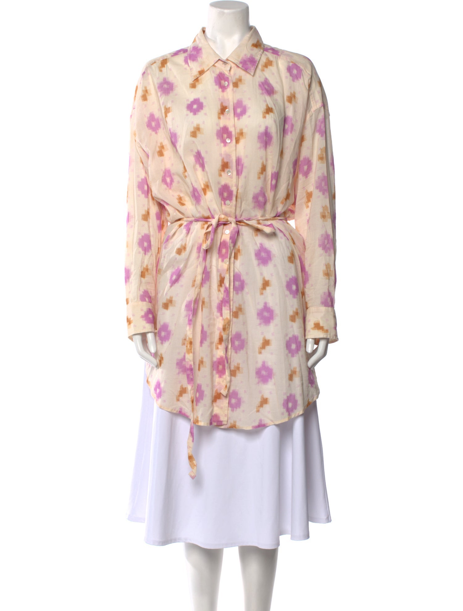 Xirena Printed Long Sleeve Tunic