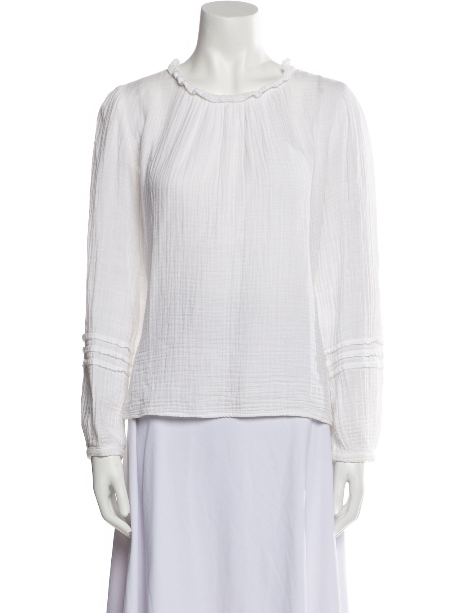 Xirena Mock Neck Long Sleeve Blouse