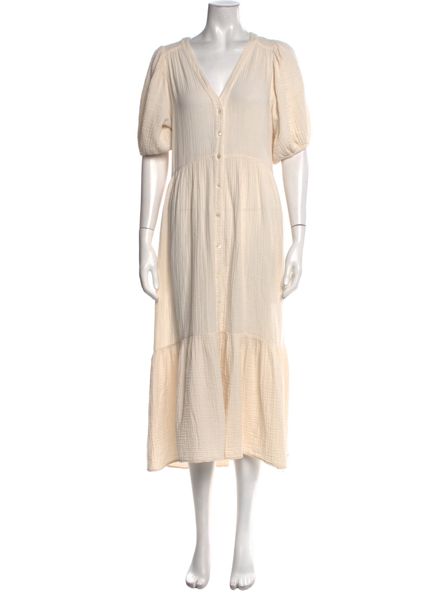 Xirena V-Neck Midi Length Dress