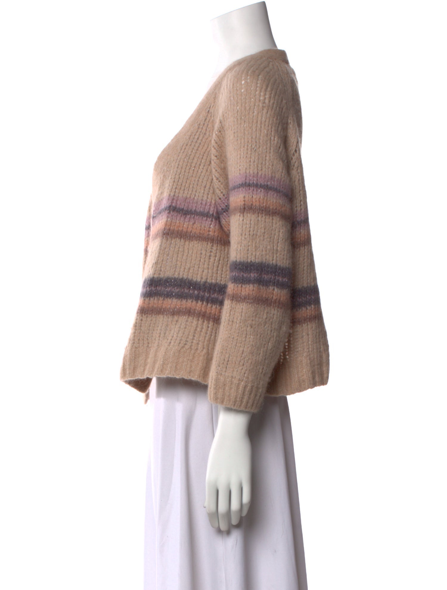 Xirena Striped Open Front Sweater