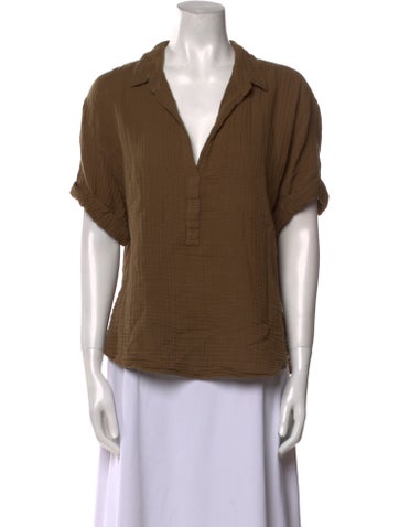 Xirena Tops Short Sleeve Blouse M