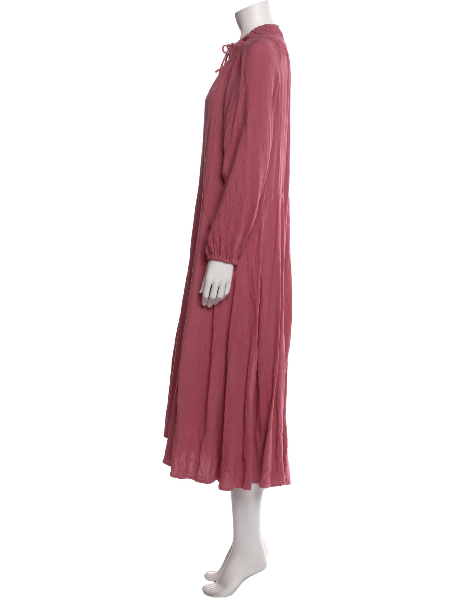 Xirena Tie Neck Midi Length Dress