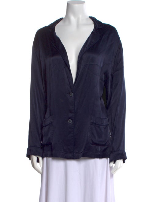 Xirena V-Neck Long Sleeve Button-Up Top