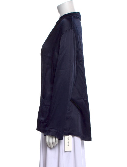 Xirena V-Neck Long Sleeve Button-Up Top