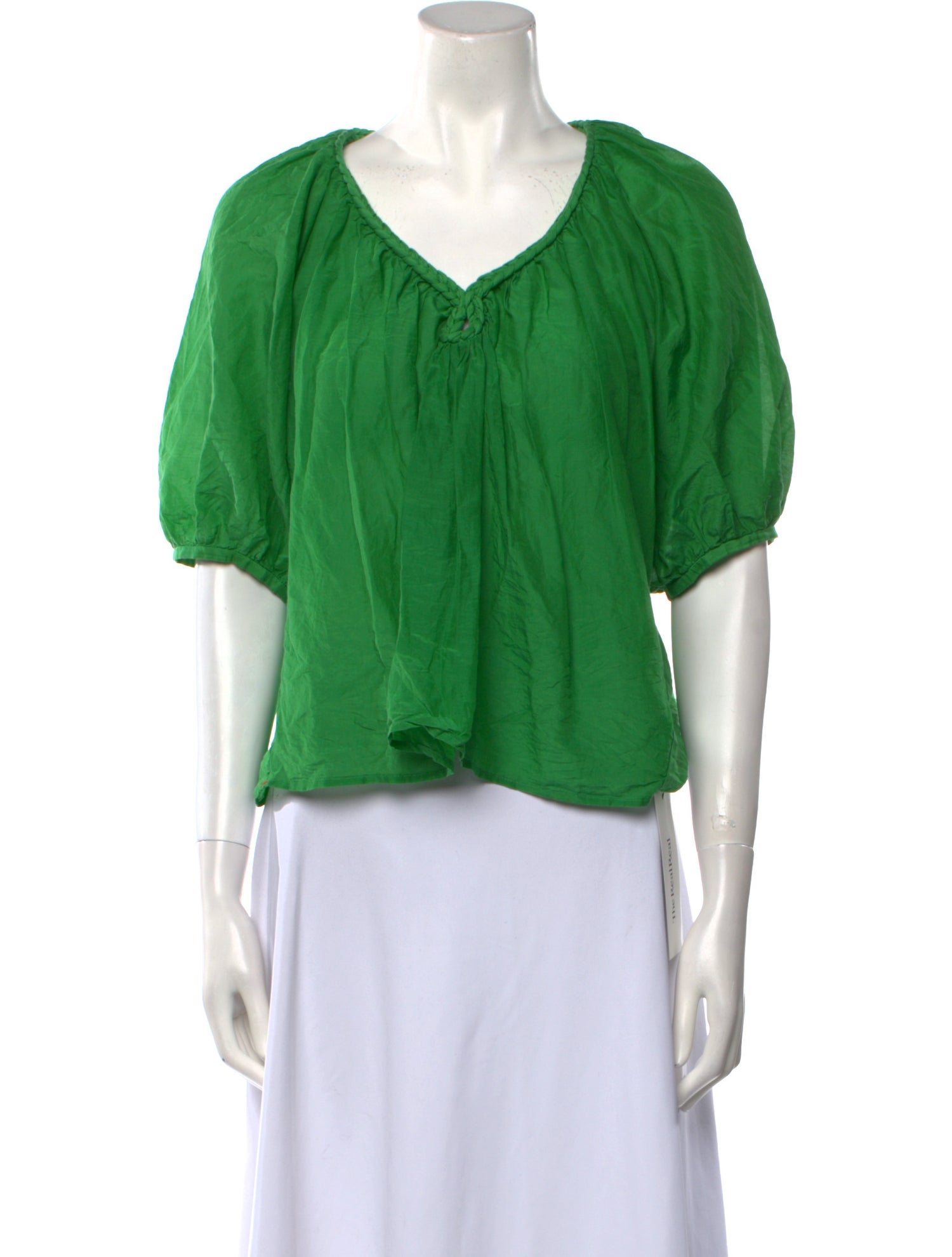 Xirena V-Neck Short Sleeve Crop Top