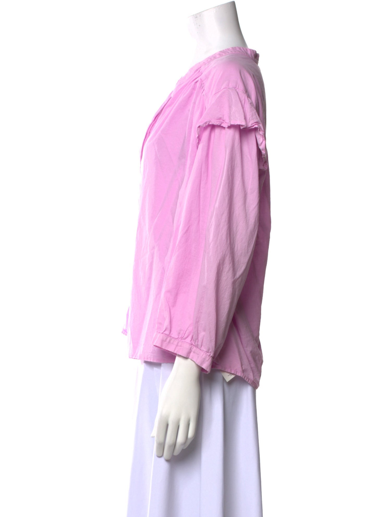 Xirena V-Neck Three-Quarter Sleeve Blouse