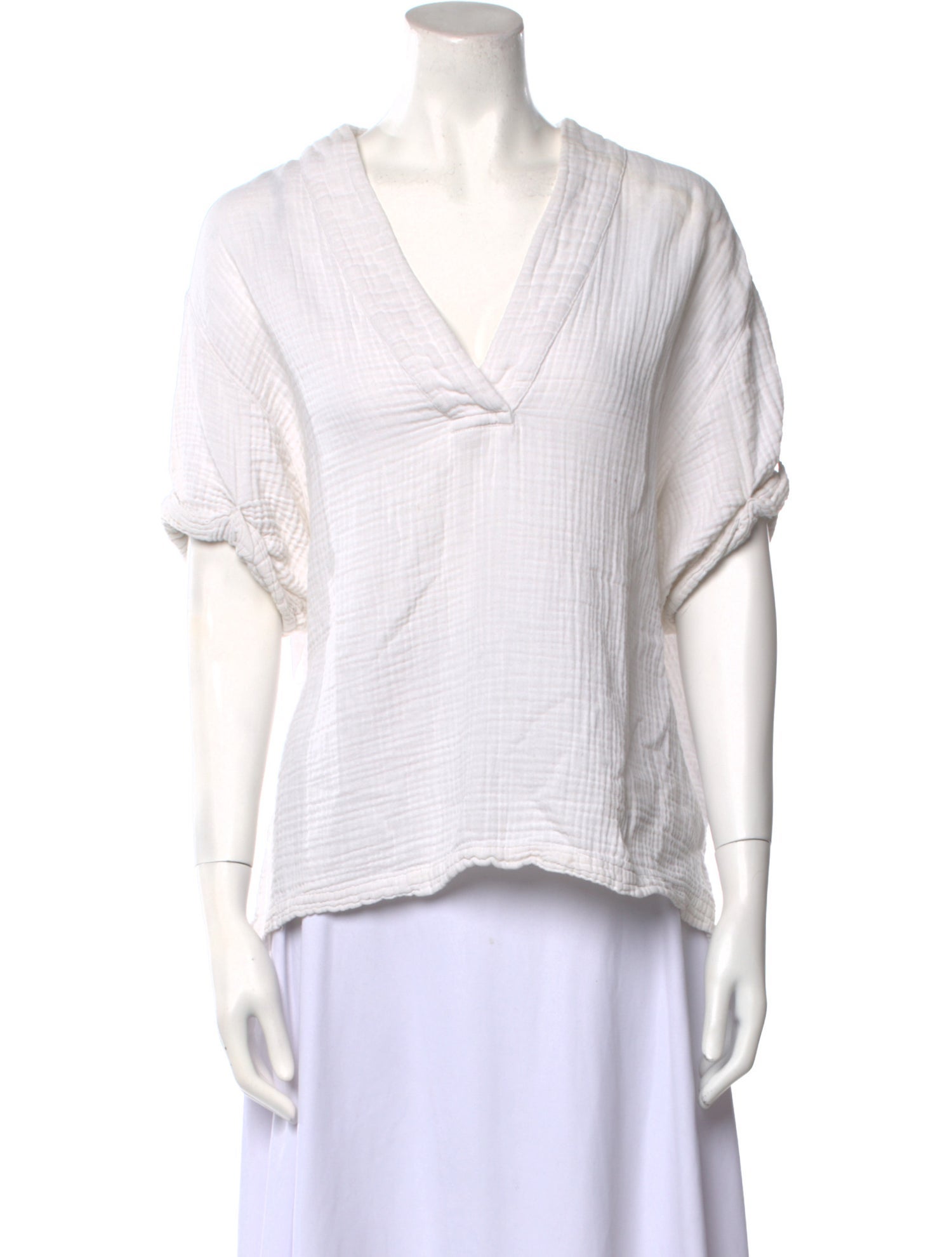 Xirena V-Neck Short Sleeve Top