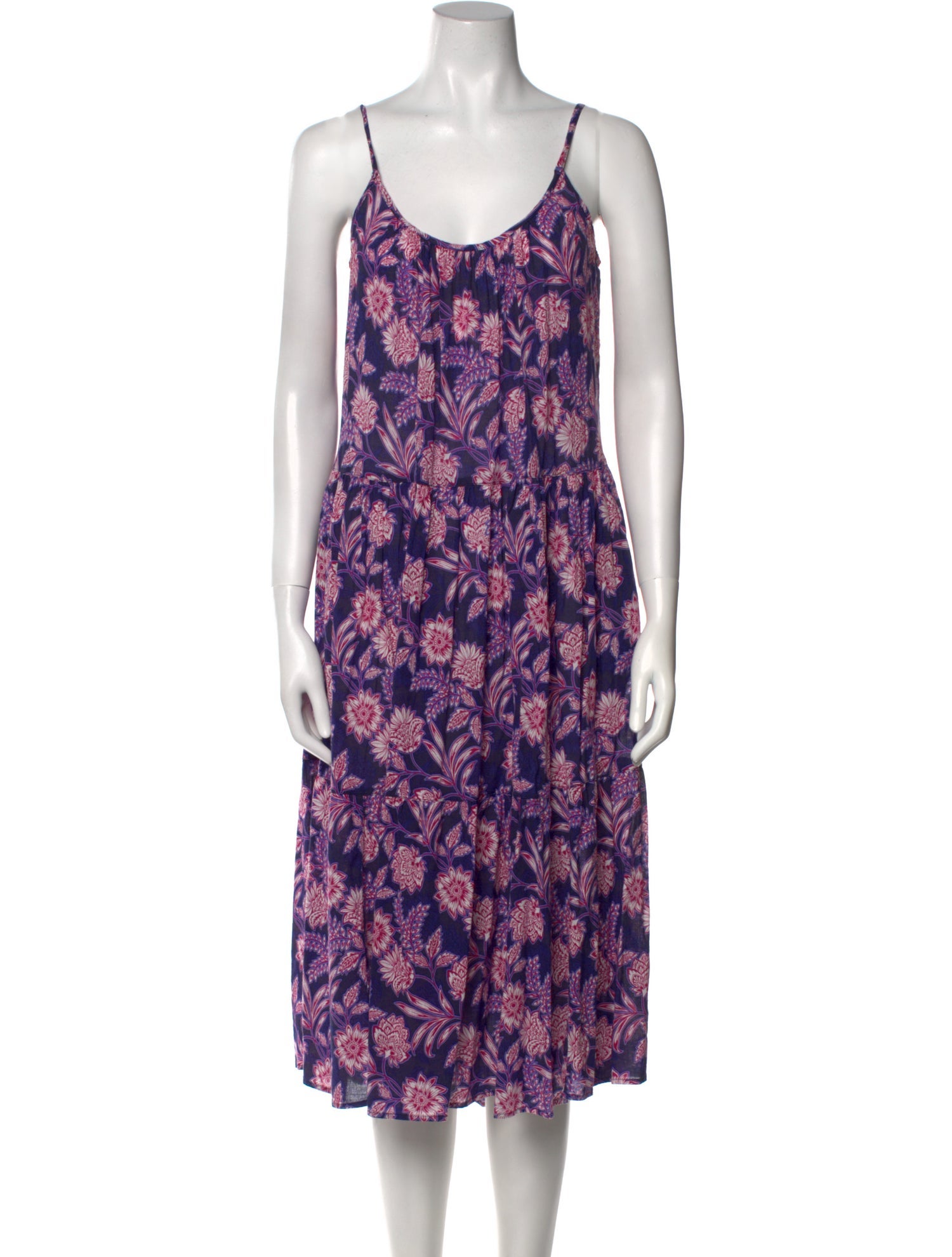 Xirena Floral Print Midi Length Dress