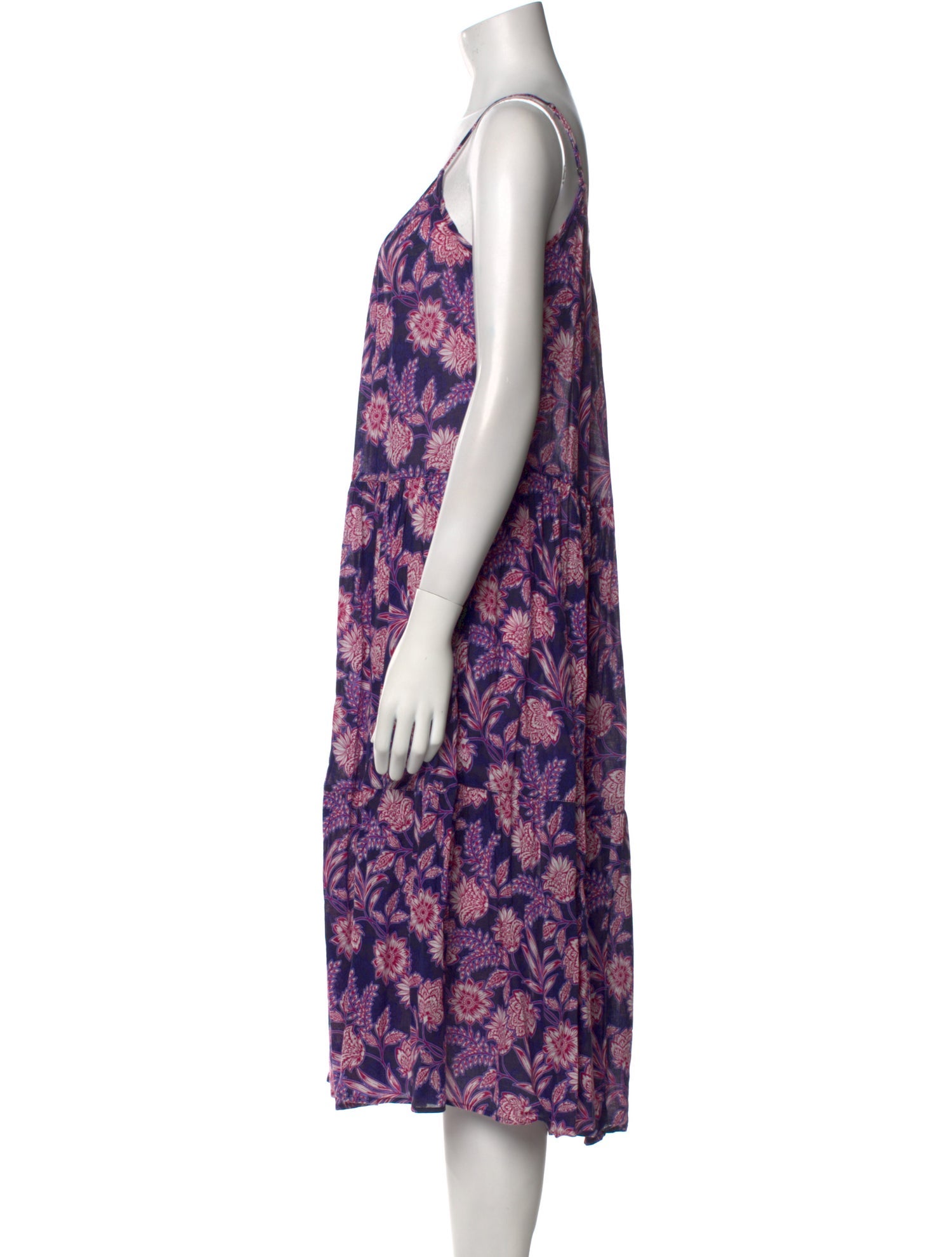 Xirena Floral Print Midi Length Dress