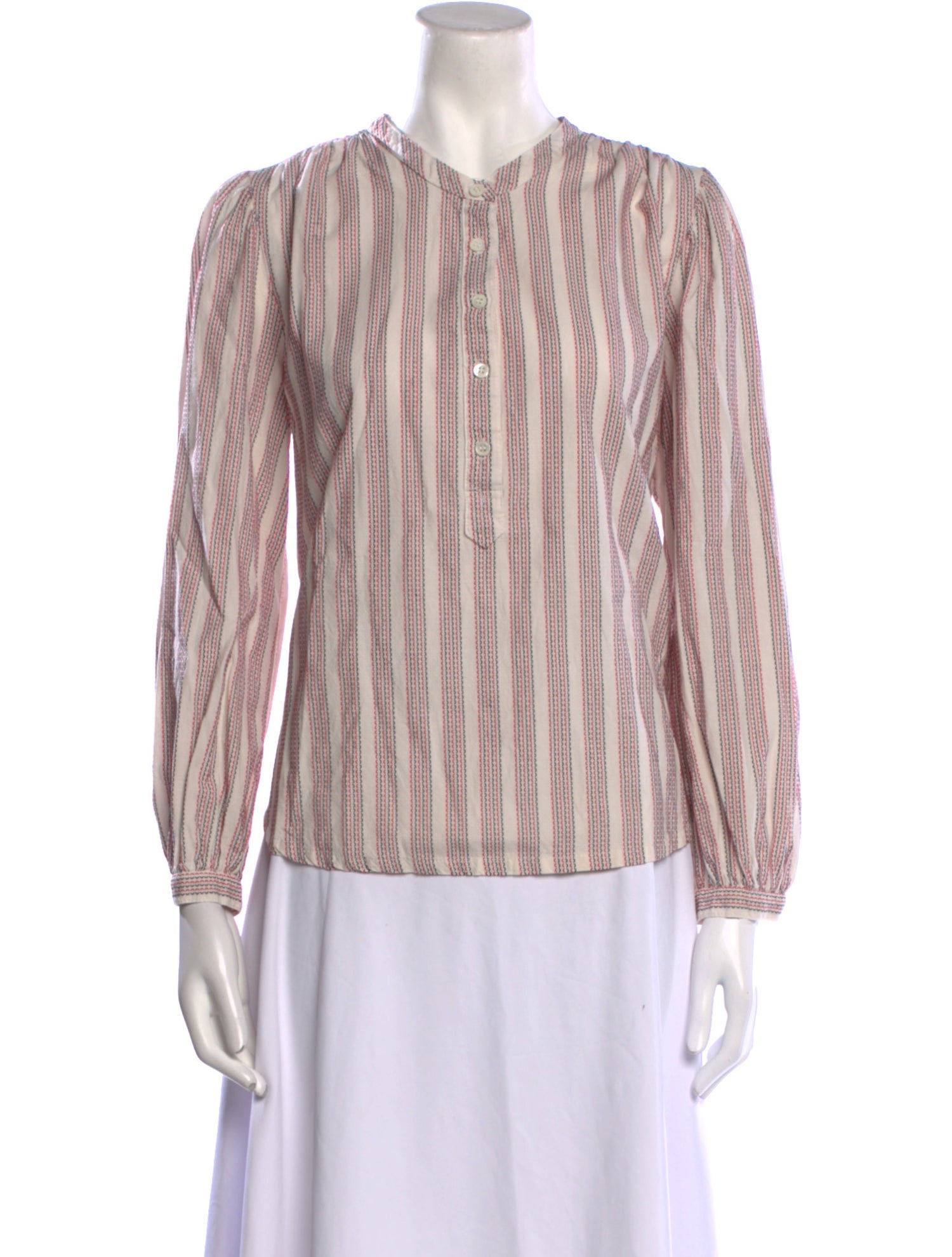 Xirena Striped Crew Neck Blouse
