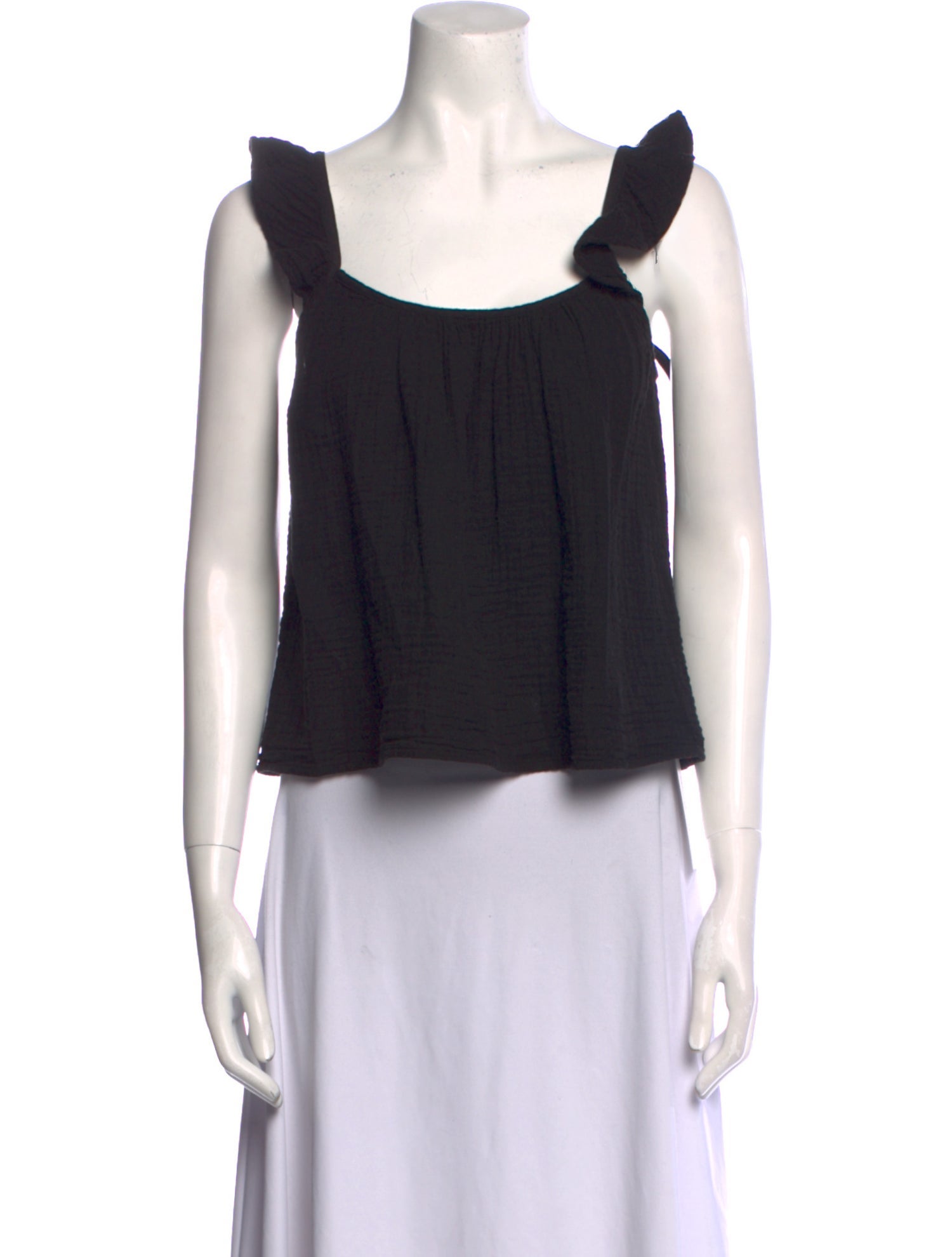 Xirena Square Neckline Sleeveless Crop Top