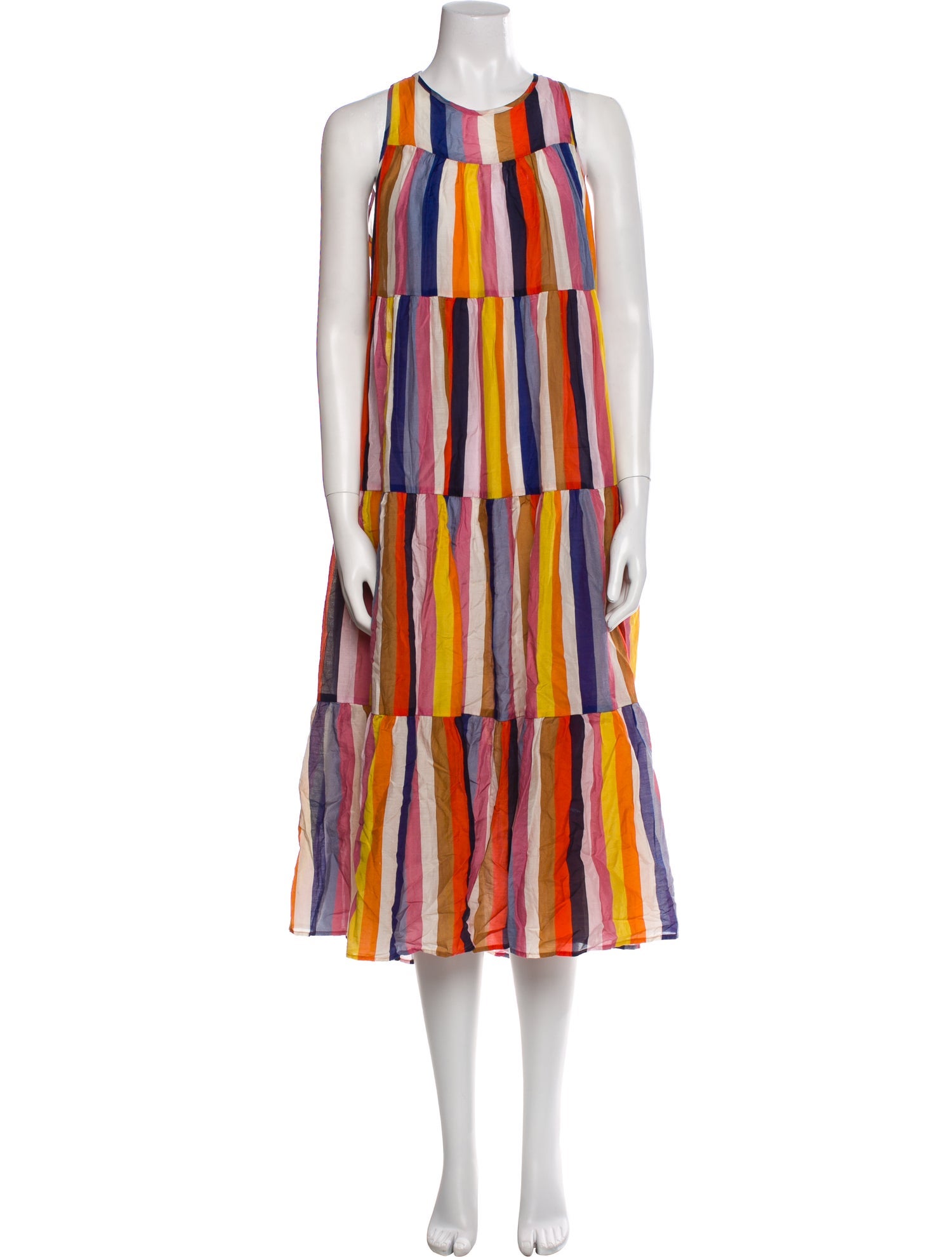 Xirena Striped Midi Length Dress