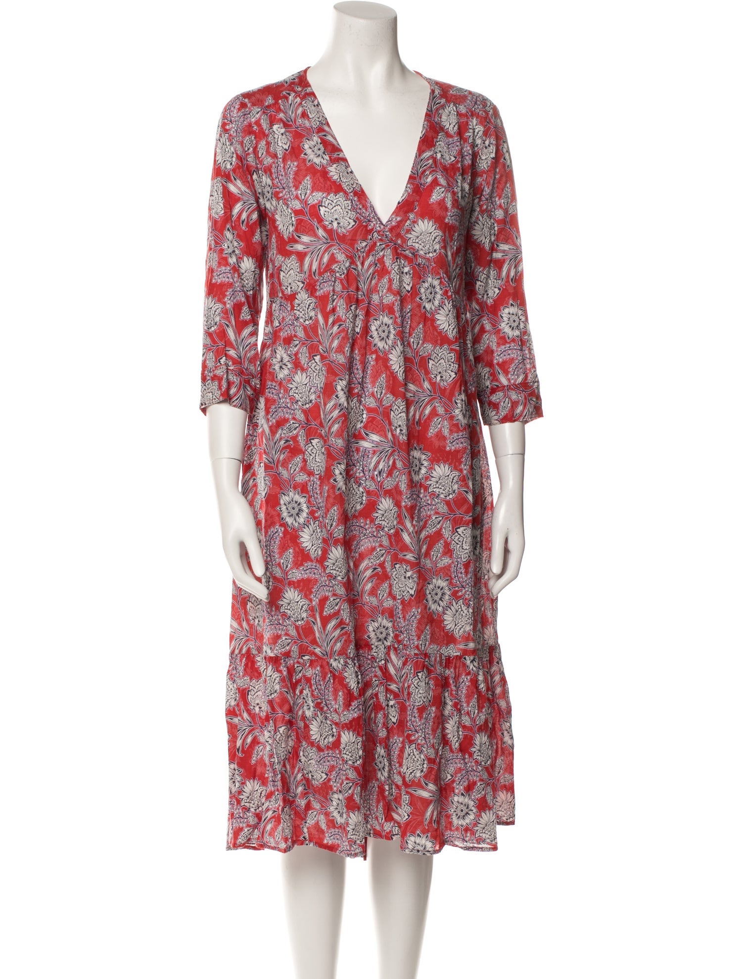 Xirena Printed Midi Length Dress