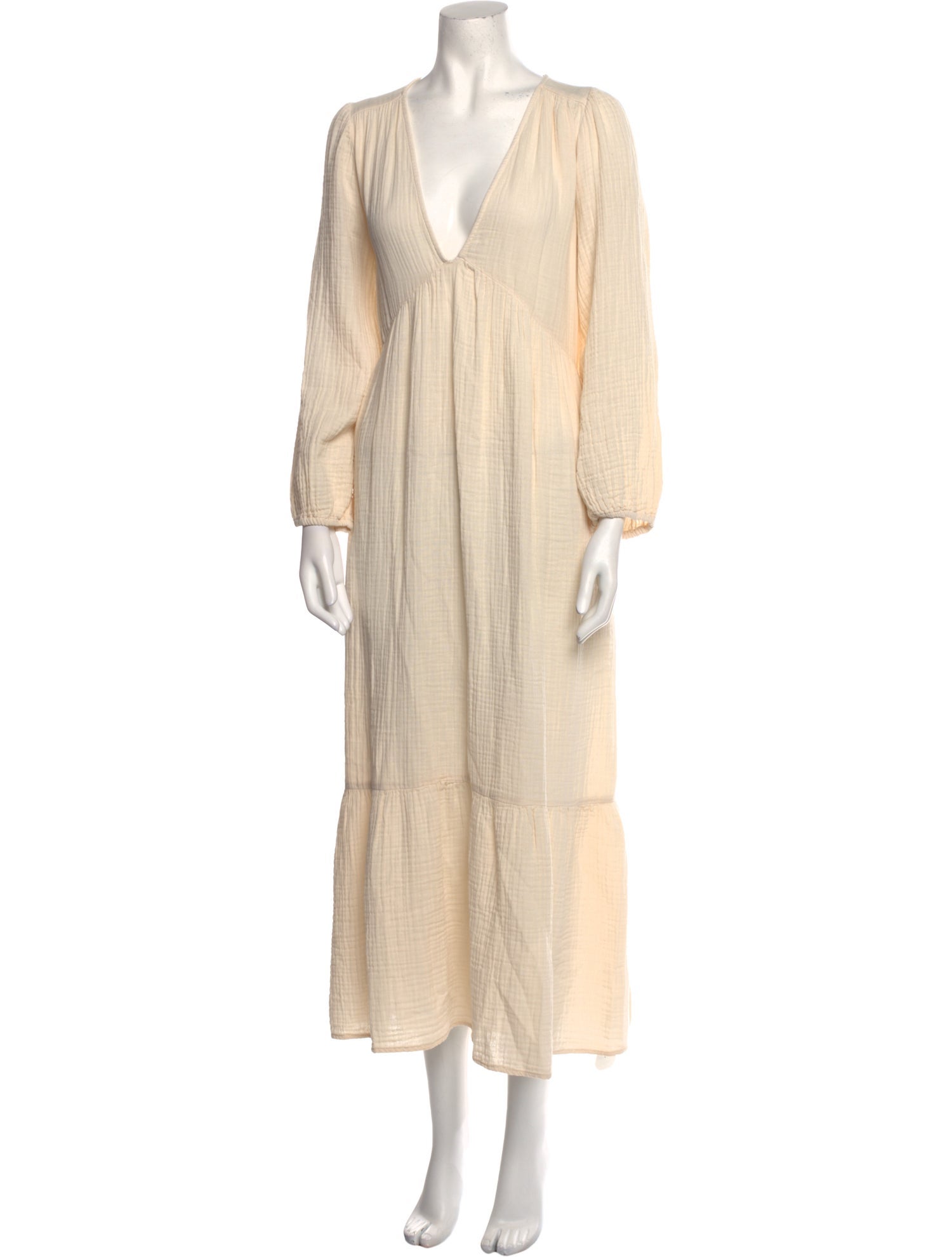 Xirena Plunge Neckline Long Dress