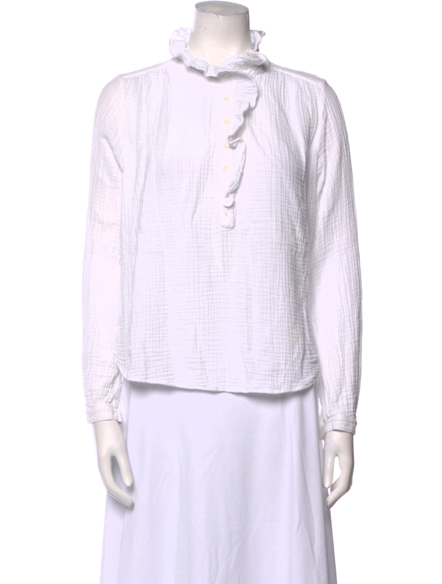 Xirena Mock Neck Long Sleeve Blouse