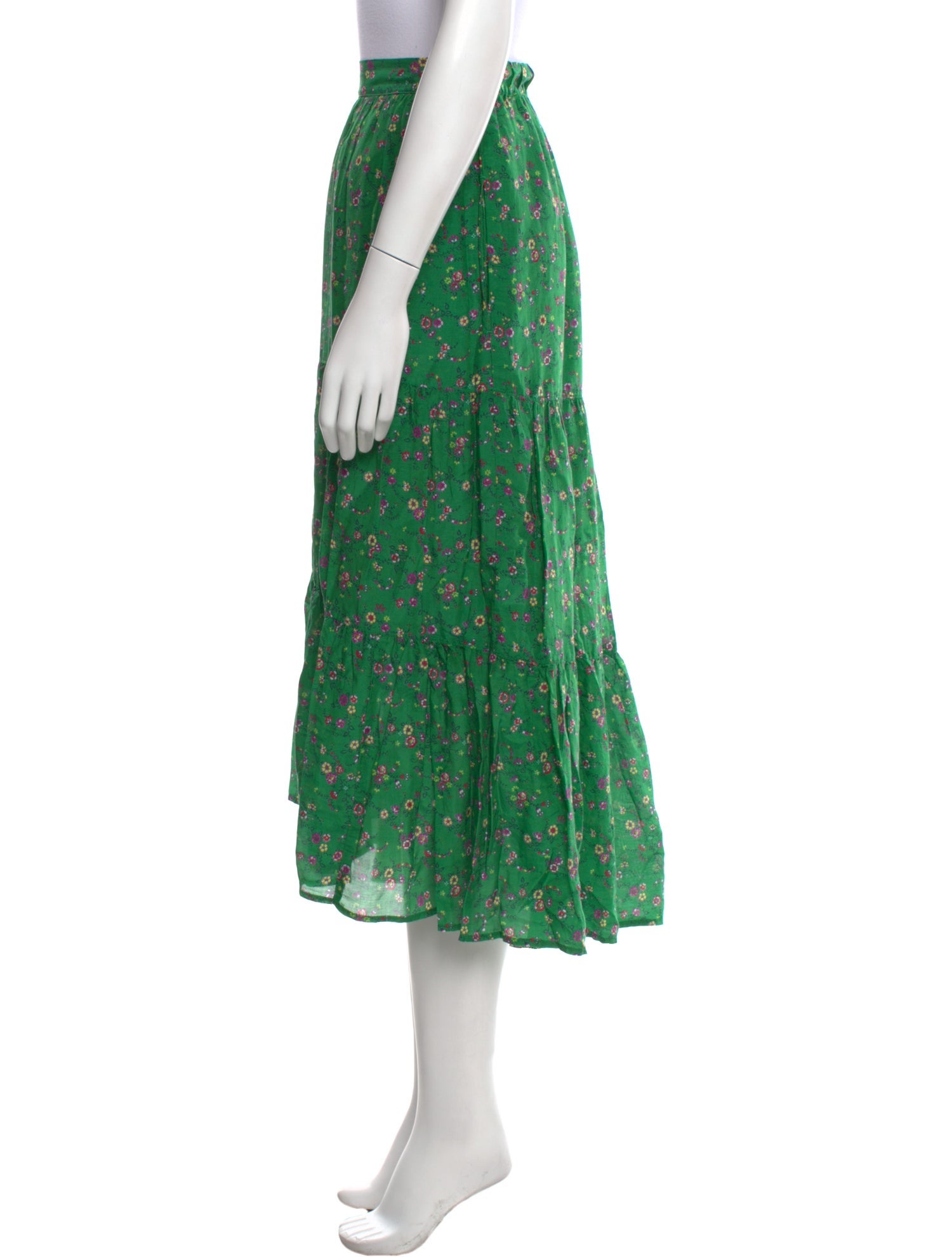 Xirena Floral Print Midi Length Skirt w/ Tags