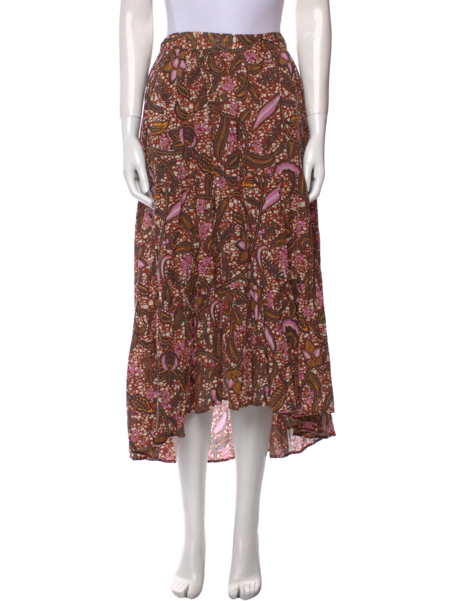 Xirena Printed Midi Length Skirt