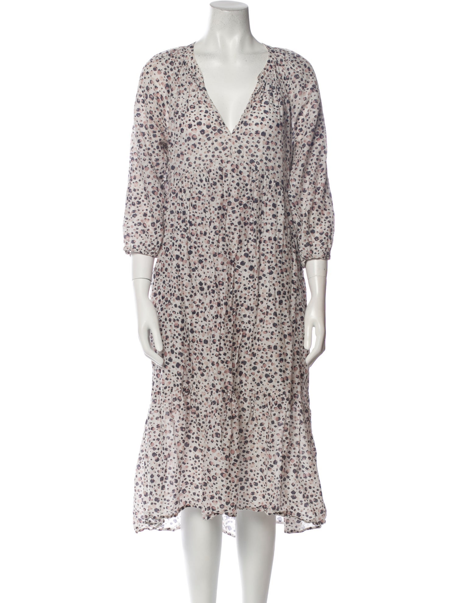 Xirena Floral Print Midi Length Dress