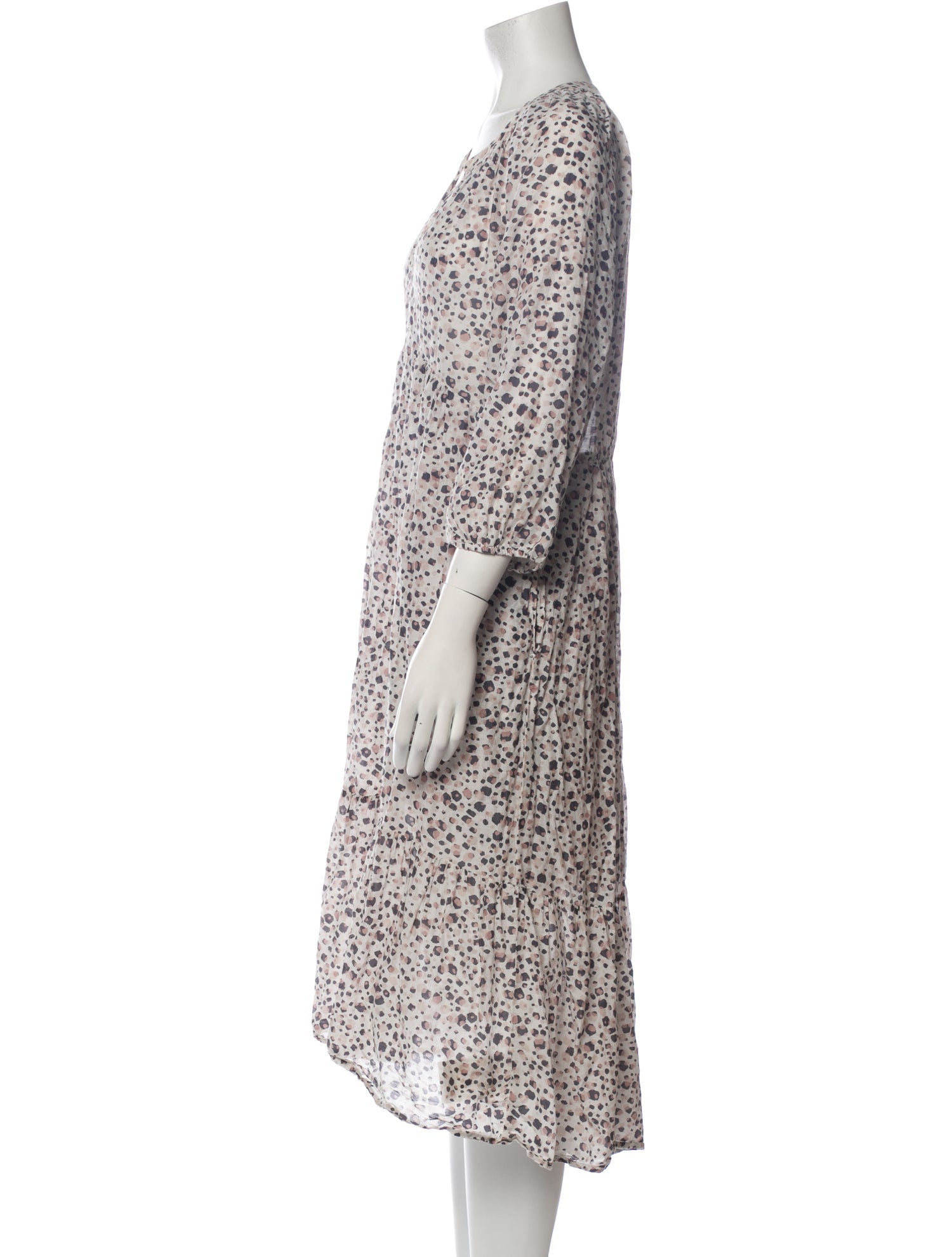 Xirena Floral Print Midi Length Dress