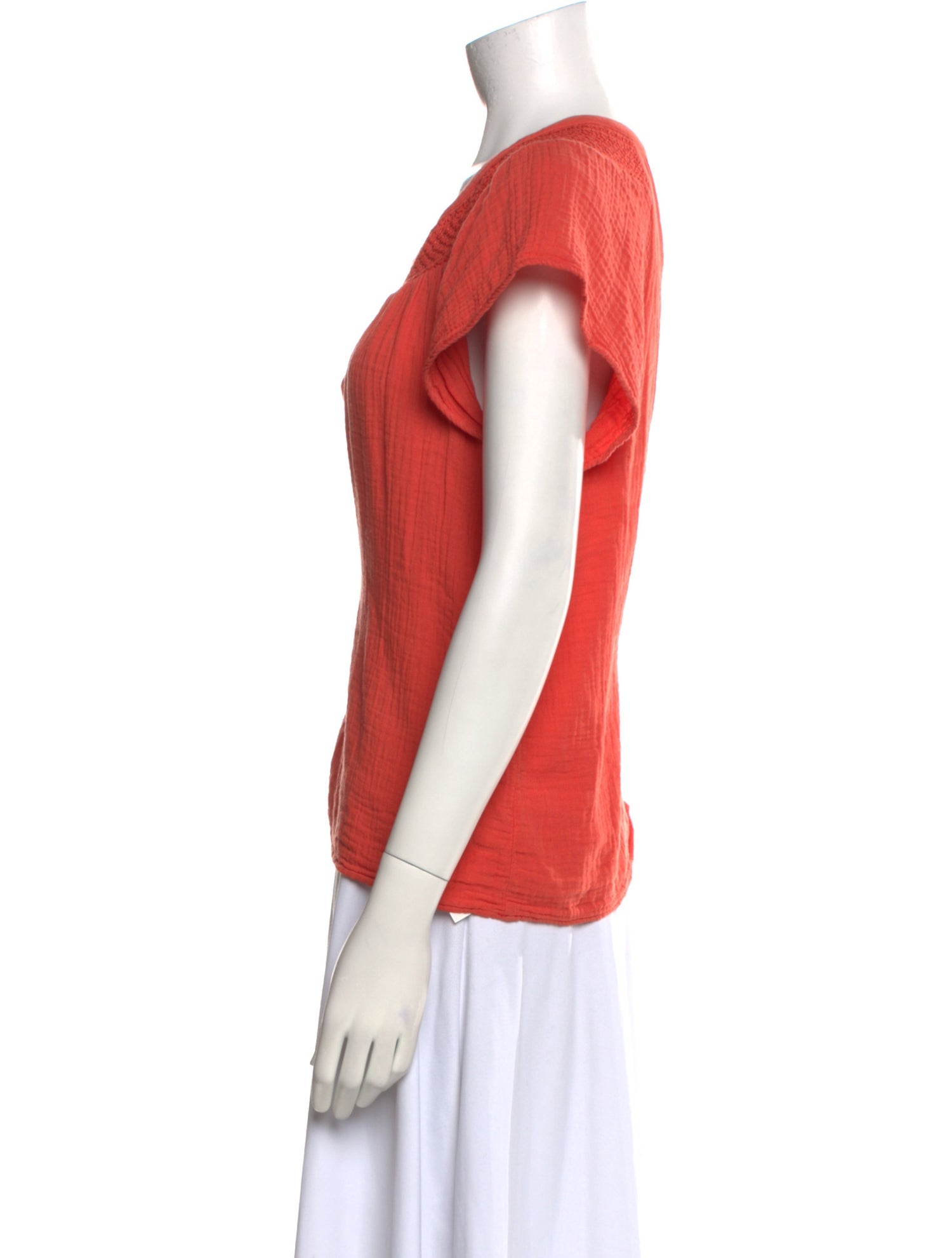Xirena V-Neck Short Sleeve Blouse