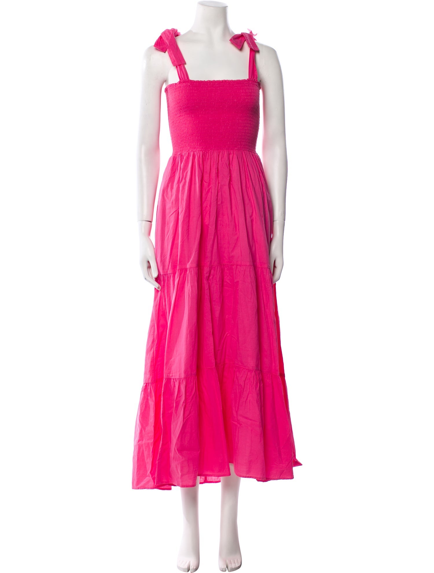 Xirena Square Neckline Midi Length Dress