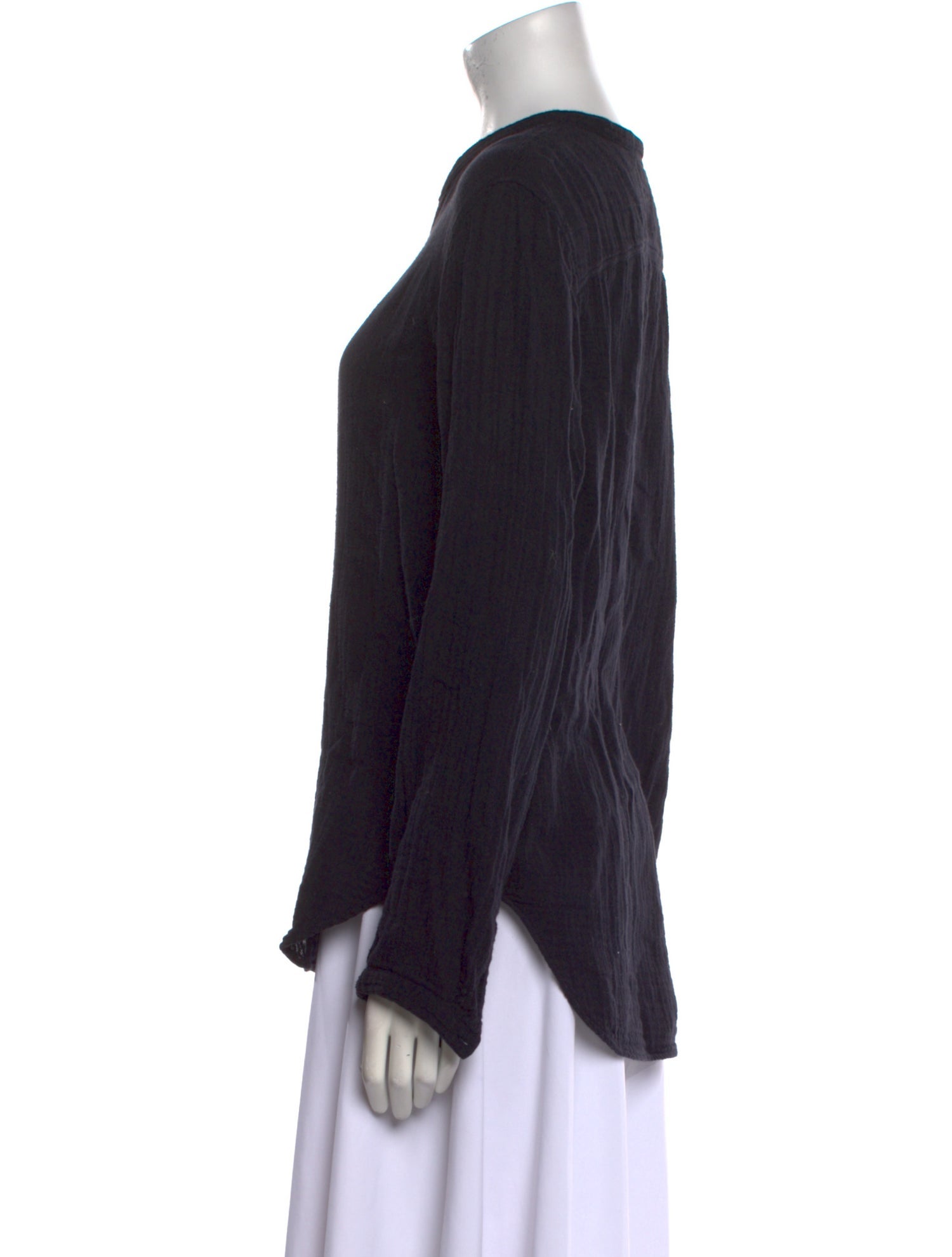 Xirena V-Neck Long Sleeve Button-Up Top