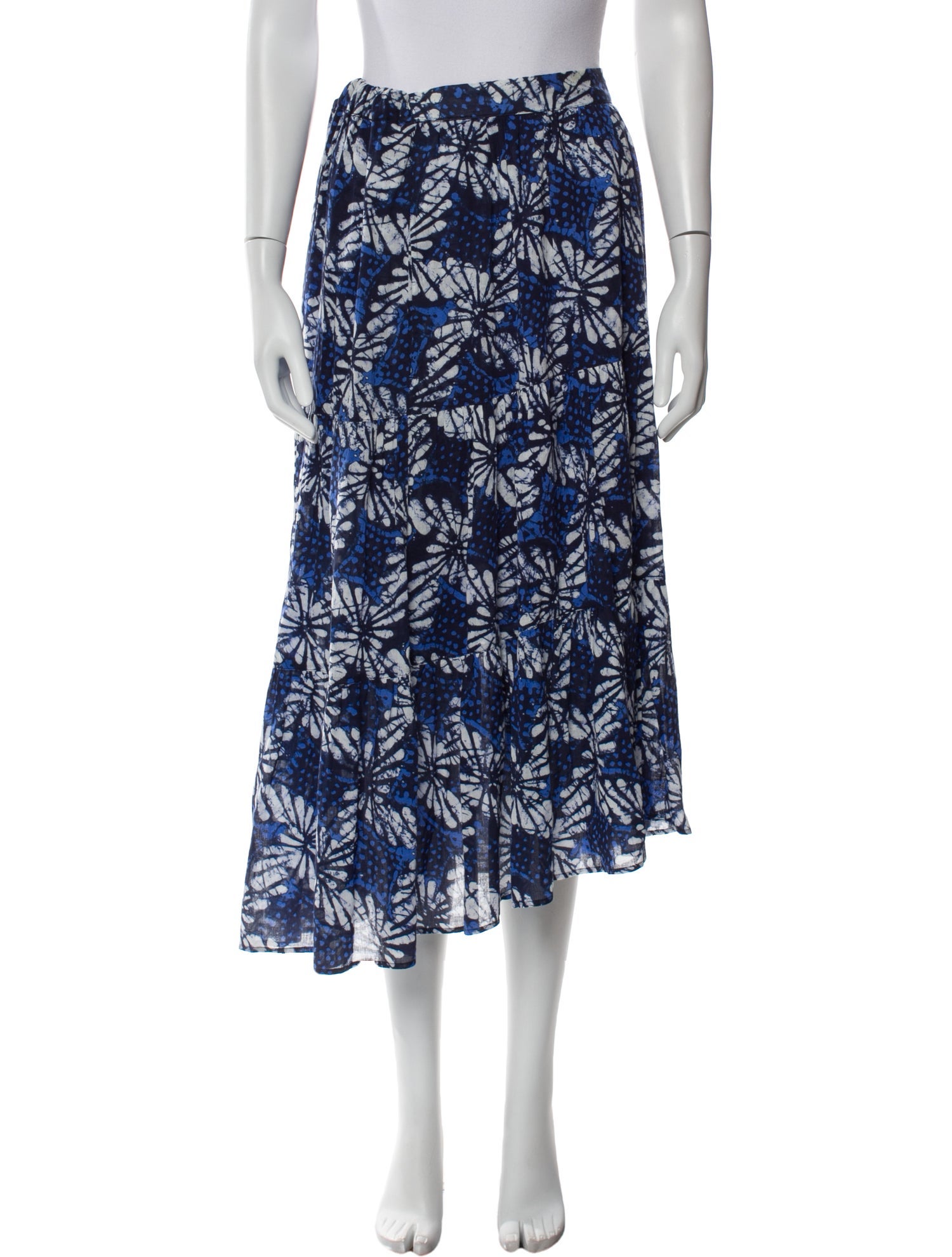 Xirena Floral Print Midi Length Skirt