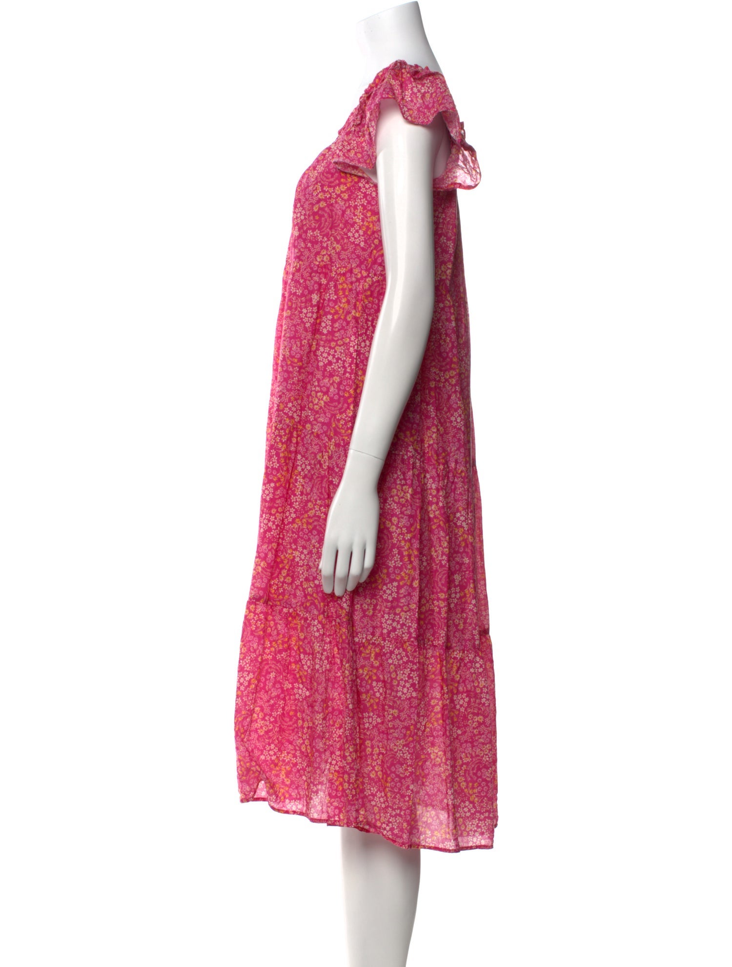 Xirena Floral Print Midi Length Dress