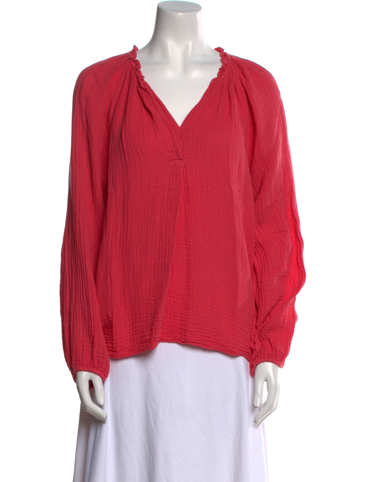 Xirena V-Neck Long Sleeve Blouse