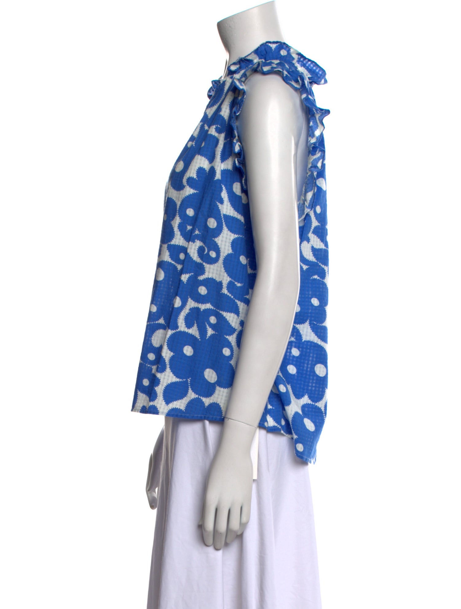 Xirena Printed V-Neck Blouse