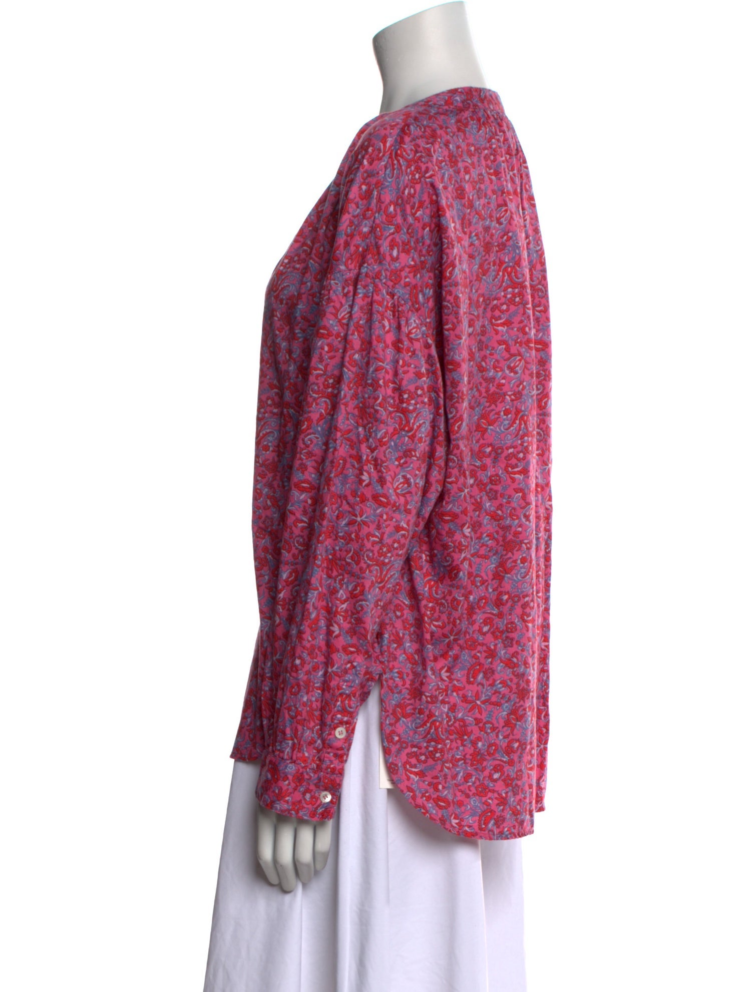 Xirena Floral Print V-Neck Blouse