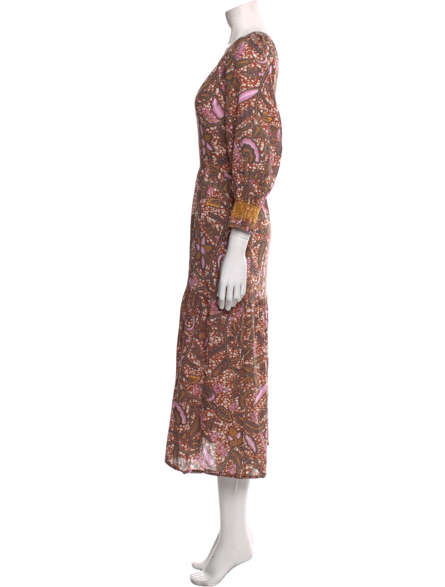 Xirena Paisley Print Long Dress