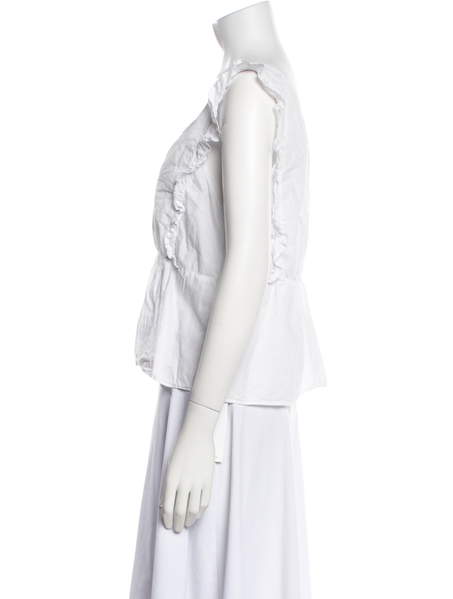 Xirena V-Neck Sleeveless Crop Top